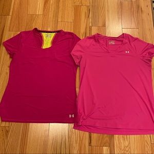 Like new bundle of 2 UA womens shirts